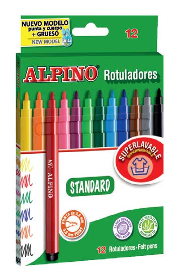 ALPİNO AR-1002 KEÇELİ KALEM 12Lİ