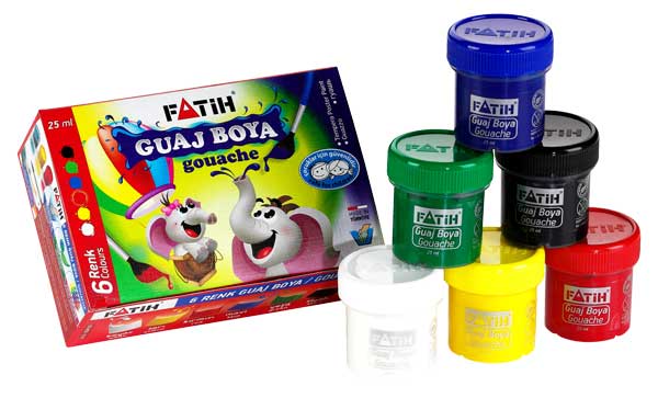 FATİH 50410 GUAJ BOYA 6 RENK 125GR 6X25