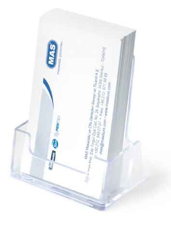 MAS 0482 KARTVİZİTLİK DİKEY ŞEFFAF