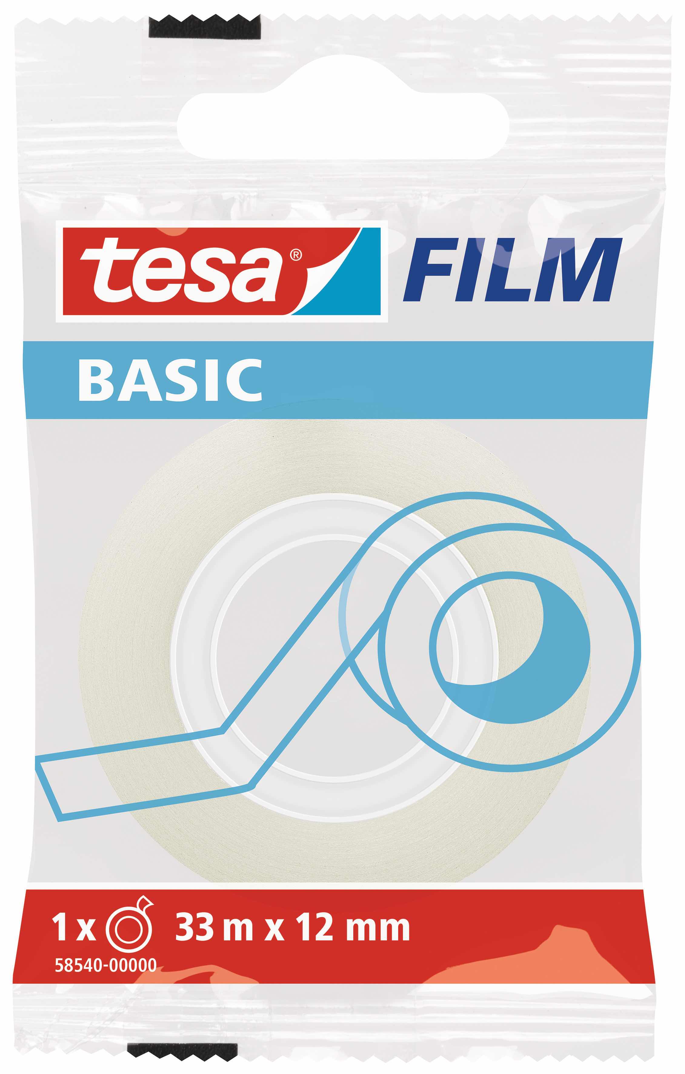 TESA 58540 BASİC FİLM BANT 33X12 ŞEFFAF