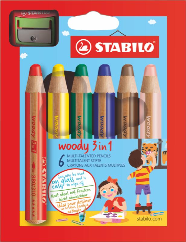 STABİLO WOODY 3 IN 1 6 RENK PAKET 8806-2