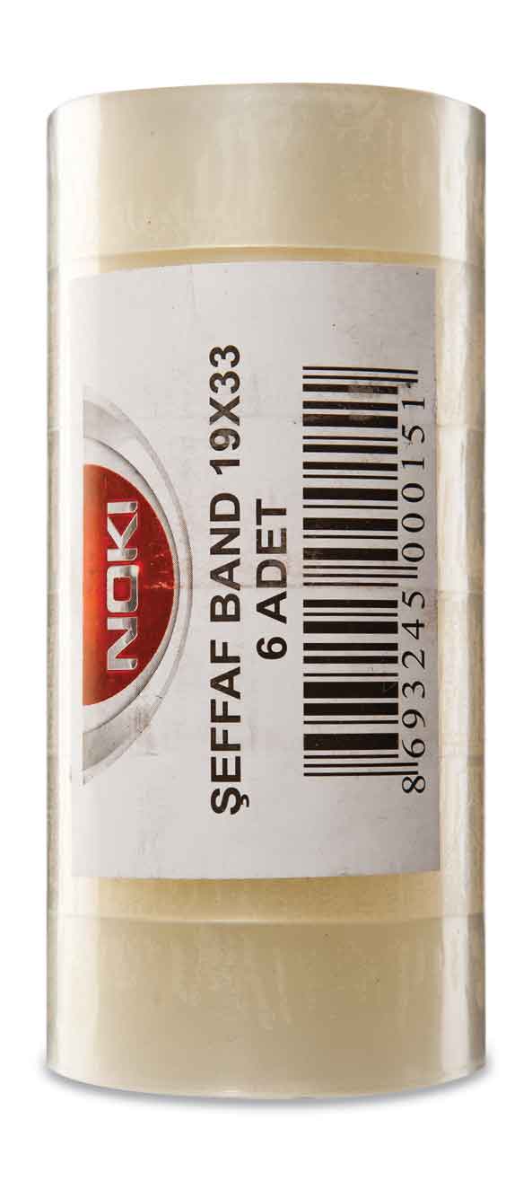 NOKİ ŞEFFAF BANT 19X33 6LI PK 19336