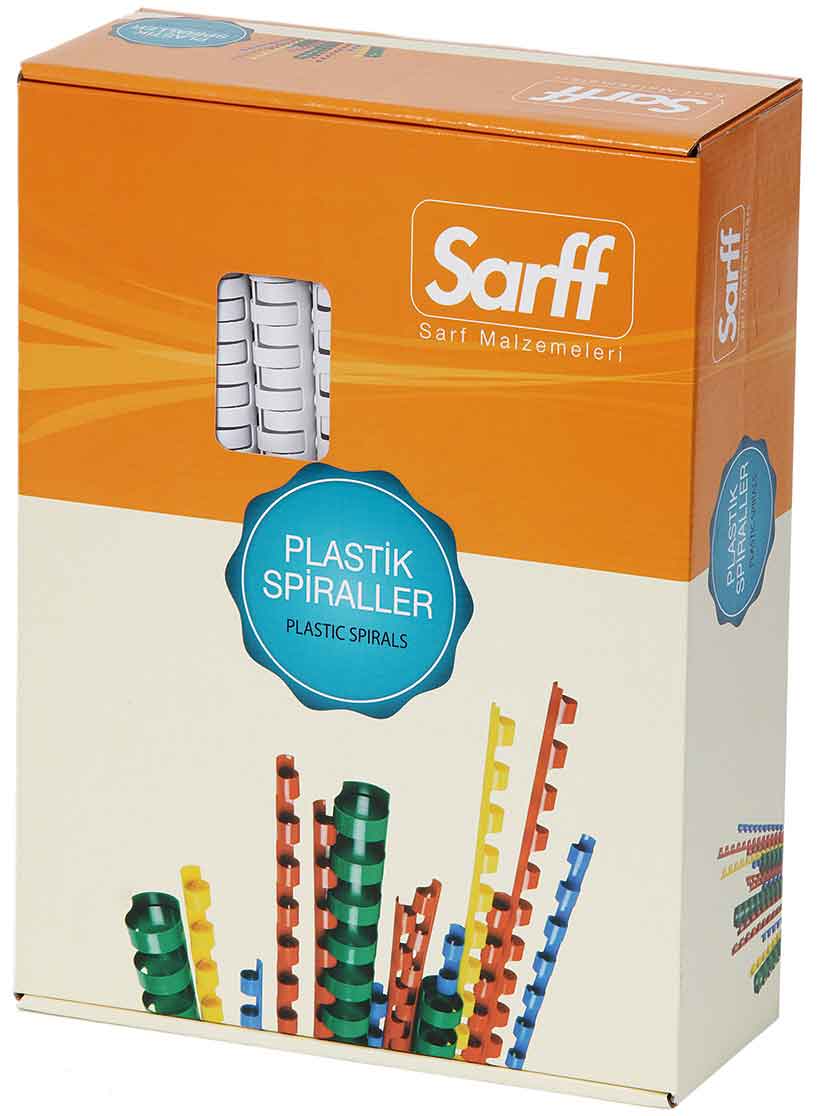 SARFF 15312031 SPİRAL 14MM MAVİ 100LÜ