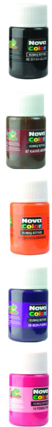 NOVA COLOR NC-167 KUMAŞ BOYASI ŞİŞE MOR