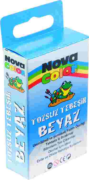 NOVA COLOR NC-4110 TEBEŞİR 10LU BEYAZ