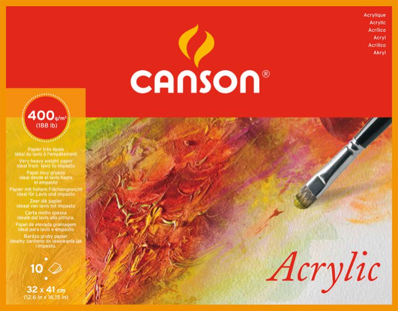 CANSON C200807409 CANACRYLIQ ÇİZİM BLOK 32X41 400GR 10YP
