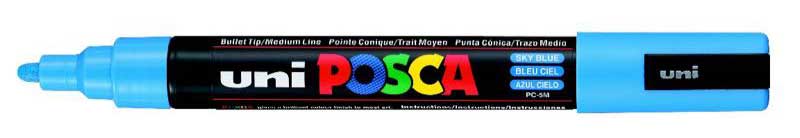 UNİ PC-5M POSCA POSTER MARKÖRÜ GÖK MAVİ