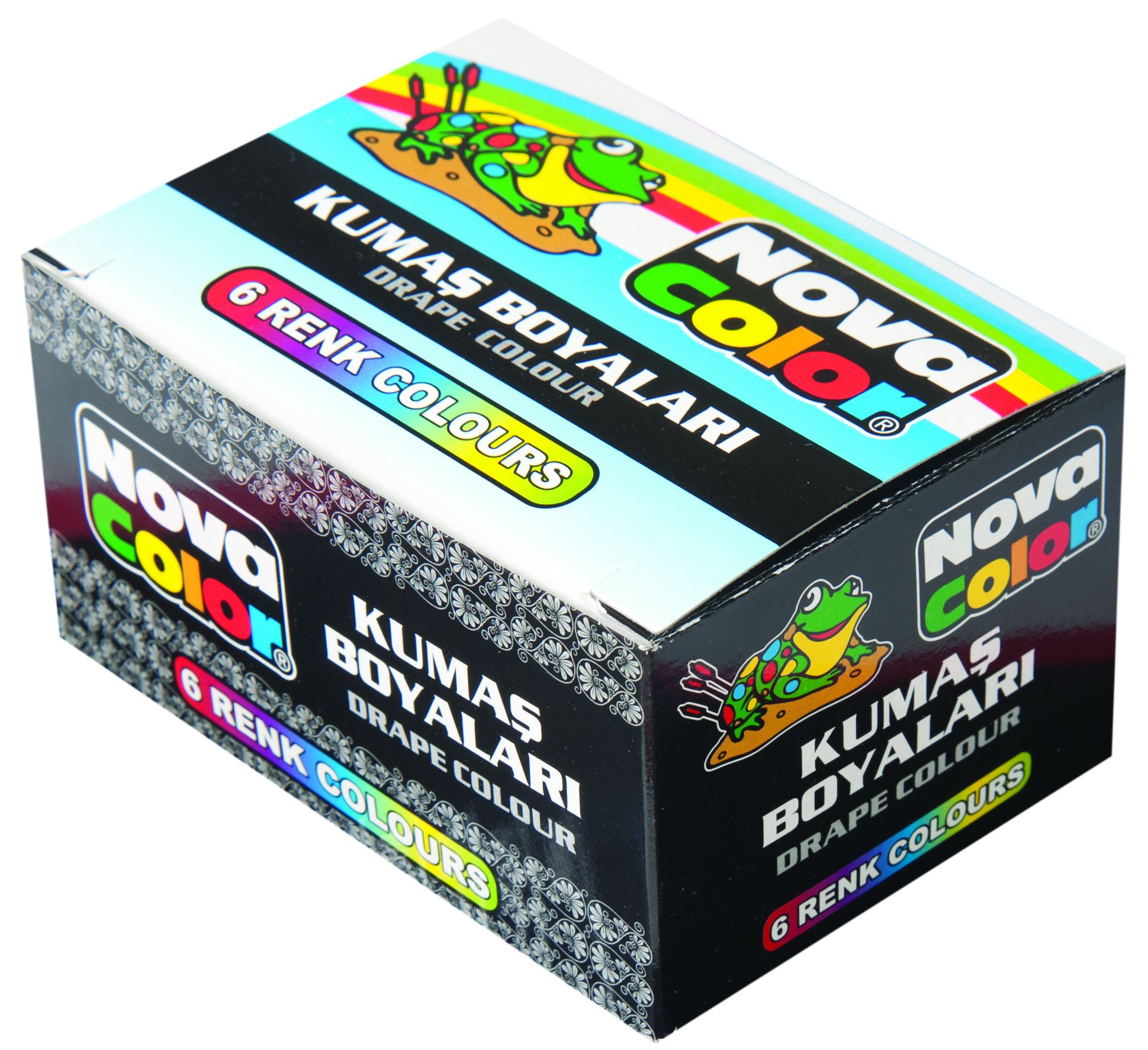 NOVA COLOR NC-188 KUMAŞ BOYASI ŞİŞE 6LI TAKIM