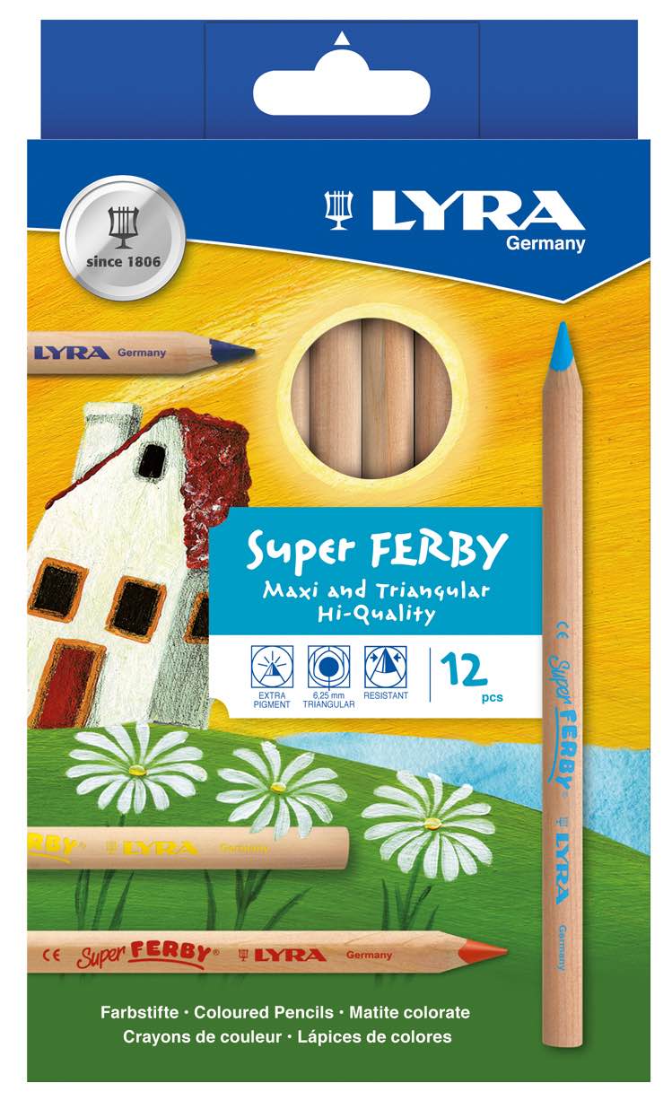 LYRA 3711120 KURU BOYA 12 RENK FERBY