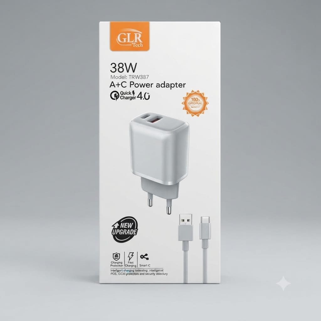 Kruxon TRW-387 Type-C 38W Seyahat Hızlı Şarj Aleti