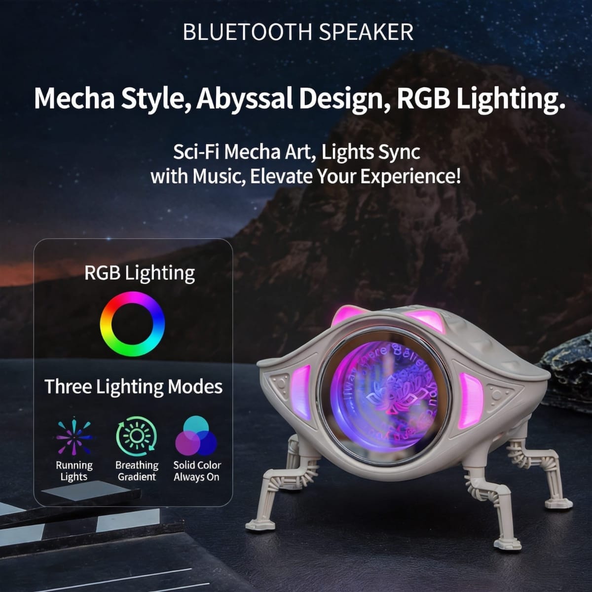JRL MechaPulse CC2 Robot Tasarımlı Bluetooth Hoparlör