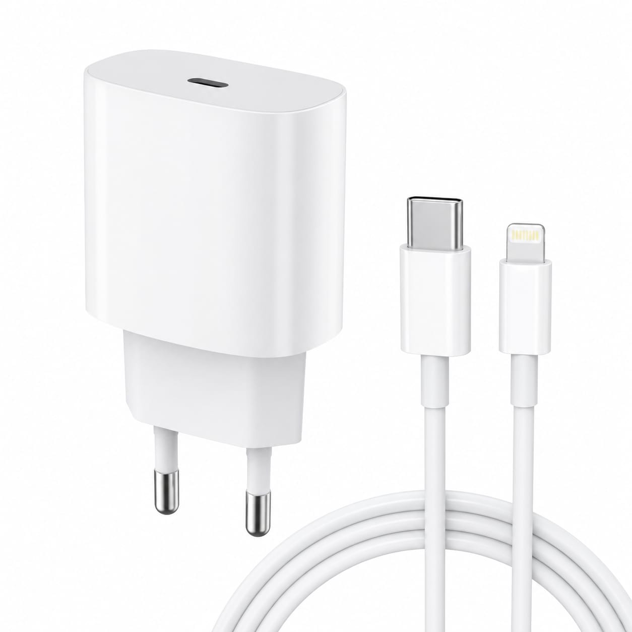 Kruxon Type-C to Lightning 20W Seyahat Hızlı Şarj Aleti