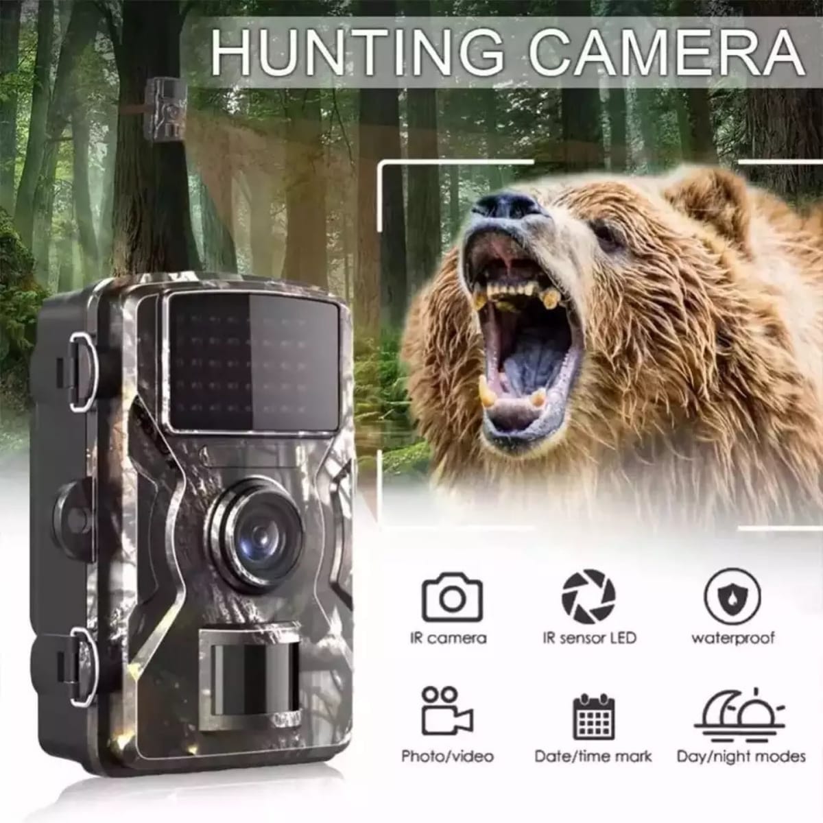 Kruxon V-01 Suya Dayanıklı Hareket Sensörlü Fotokapan