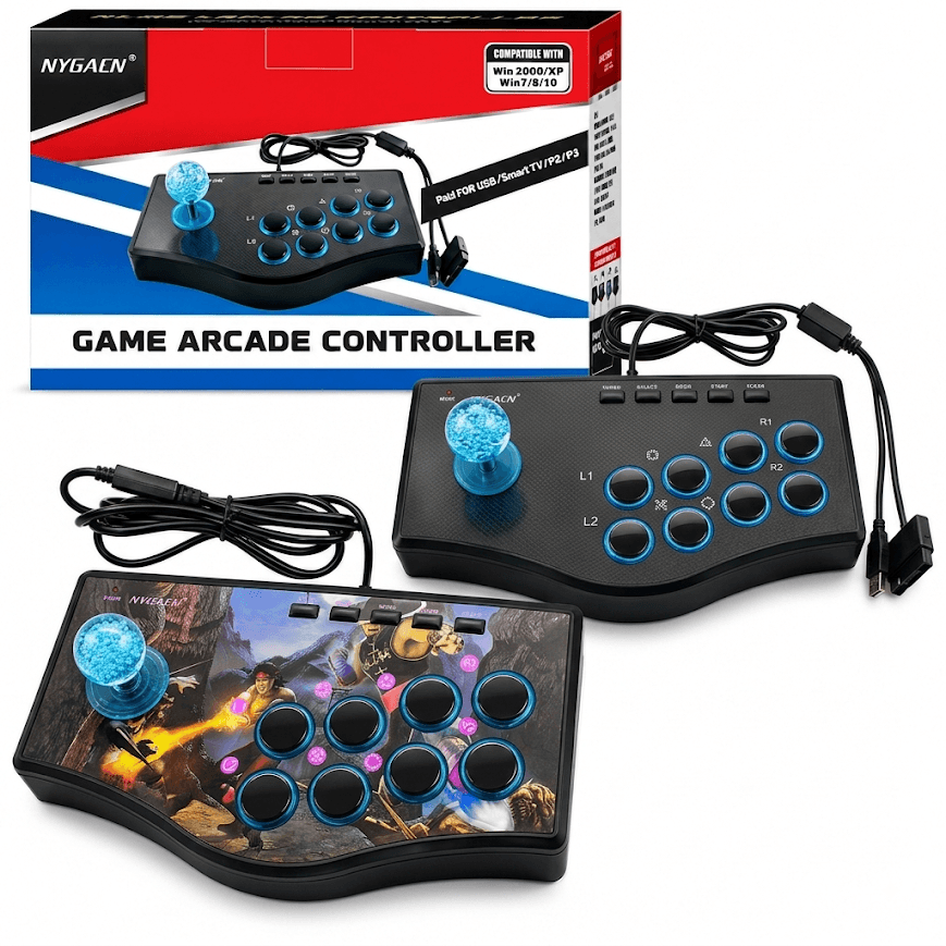GLR JOYSTICK USB ve PS2/PS3 Bağlantı Uyumlu Arcade Oyun Kolu