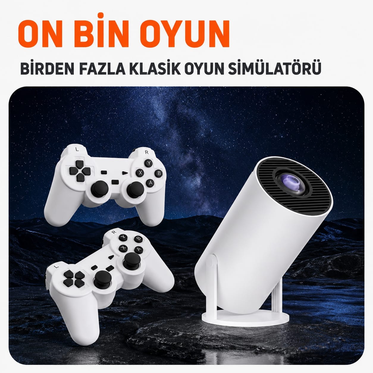 GLR HY300-A Retro Oyun Özellikli 4K Android Destekli Projeksiyon
