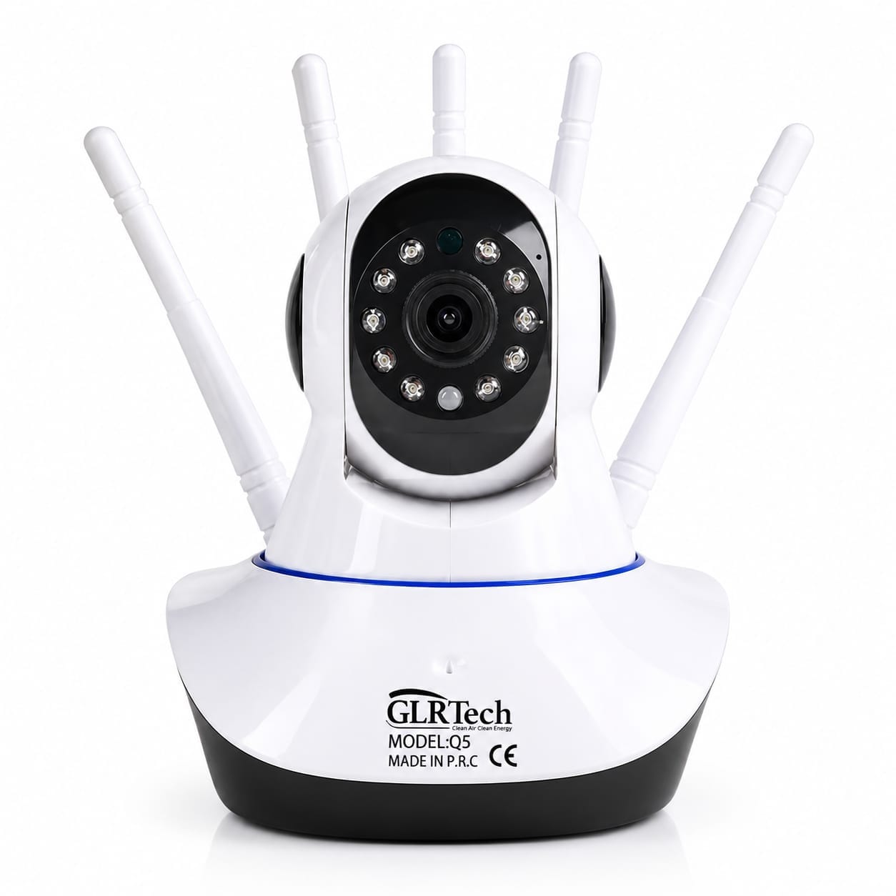 Kruxon Q5 Masa Tipi 5 Antenli Akıllı Wi-Fi Güvenlik Kamerası