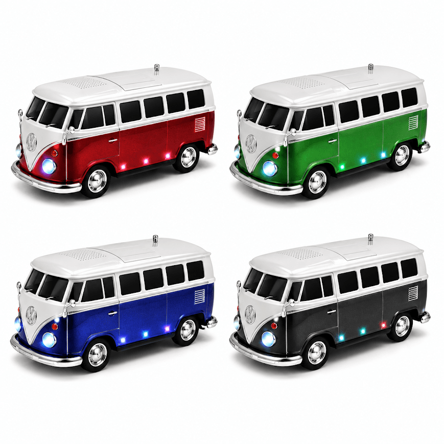 Kruxon WS-267 Klasik Minibüs Tasarımlı Bluetooth Hoparlör