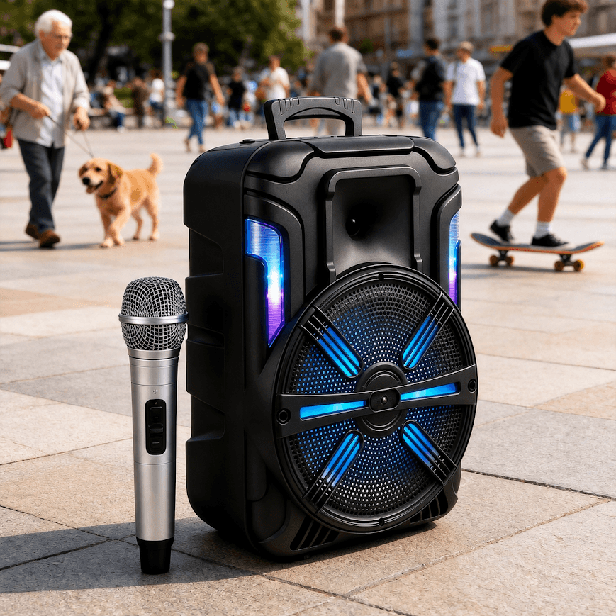 GLR KTS-1200S Mikrofonlu Taşınabilir Bluetooth Hoparlör