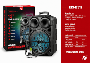 GLR KTS-1201S Mikrofonlu Taşınabilir Bluetooth Hoparlör