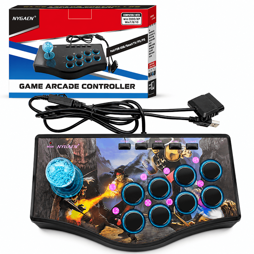 GLR JOYSTICK USB ve PS2/PS3 Bağlantı Uyumlu Arcade Oyun Kolu