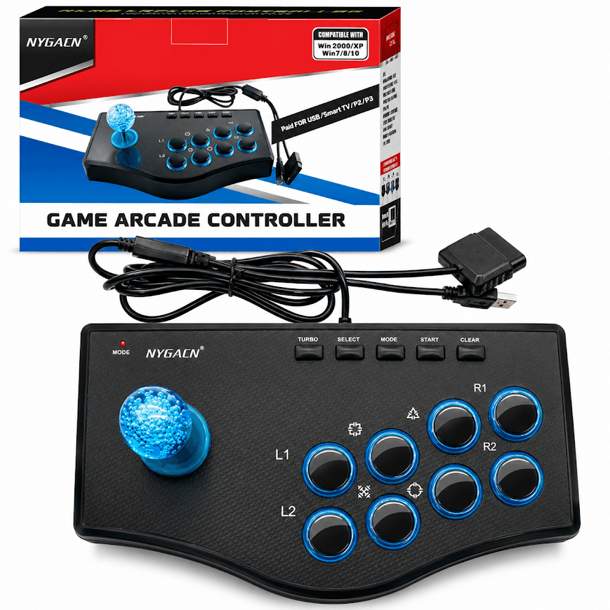 GLR JOYSTICK USB ve PS2/PS3 Bağlantı Uyumlu Arcade Oyun Kolu