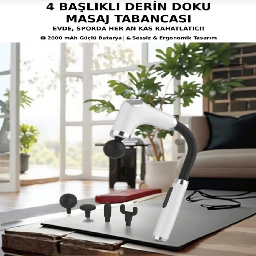 GLR FH-318 Şarjlı Titreşimli Uzun Saplı Masaj Tabancası