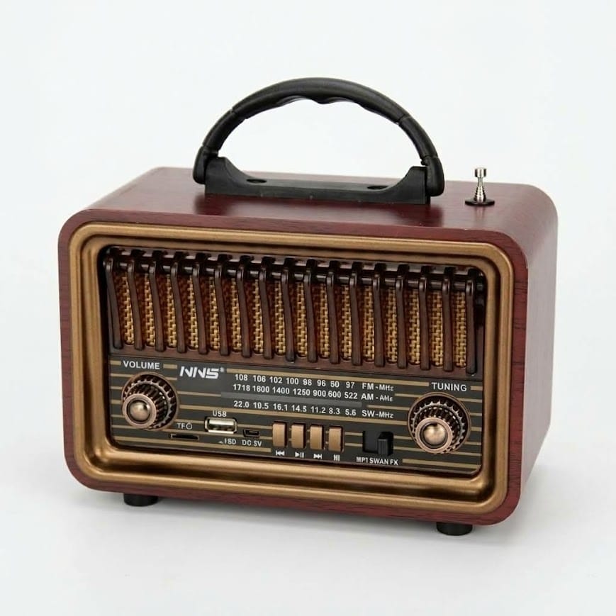 GLR NS-8069BT Nostaljik Görünümlü Bluetooth Radyo Hoparlör