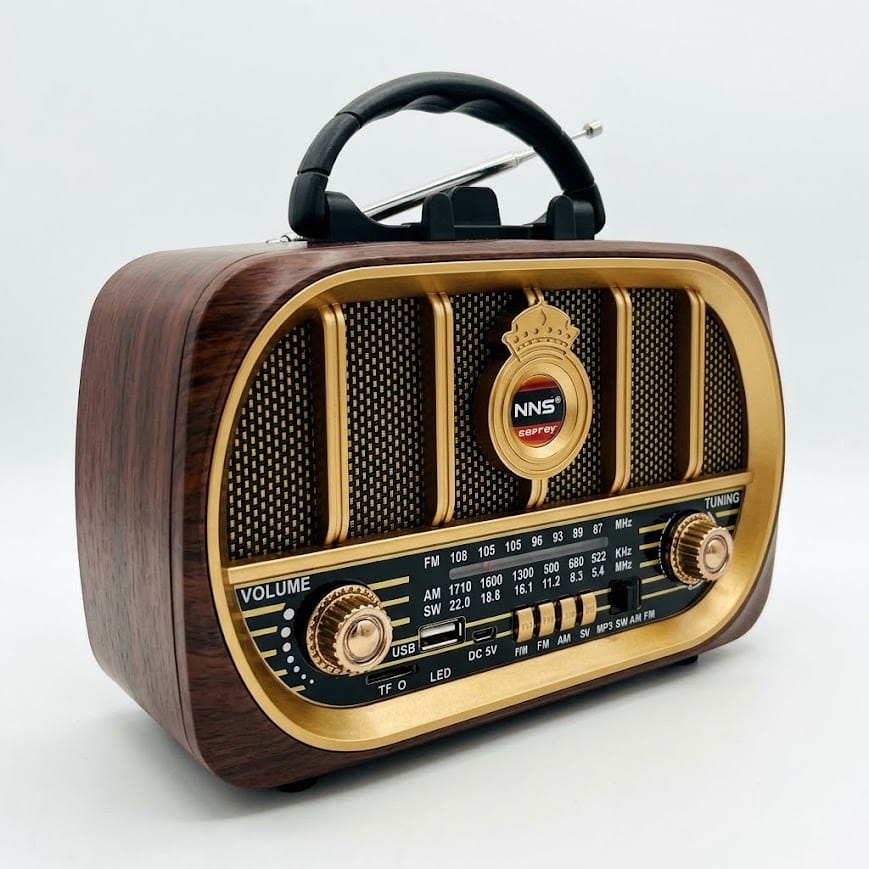 GLR NS-6687BT Nostaljik Görünümlü Bluetooth Radyo Hoparlör