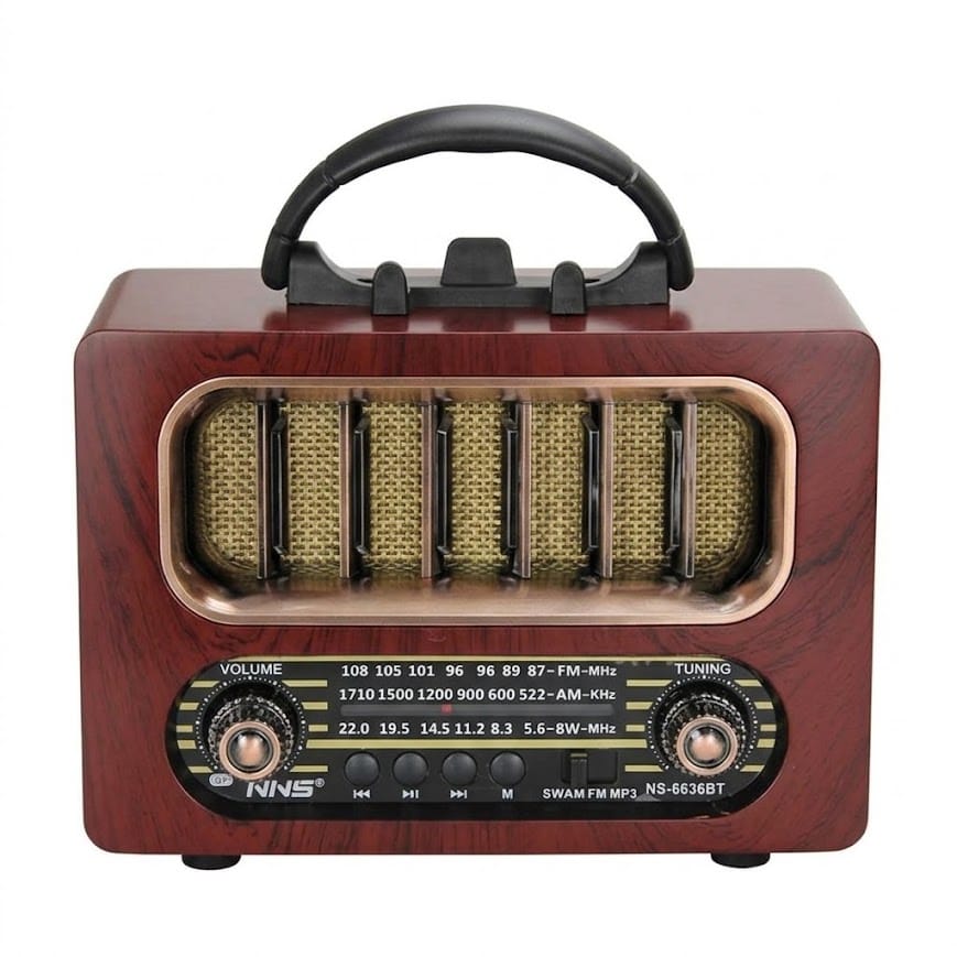GLR NS-6636BT Nostaljik Görünümlü Bluetooth Radyo Hoparlör