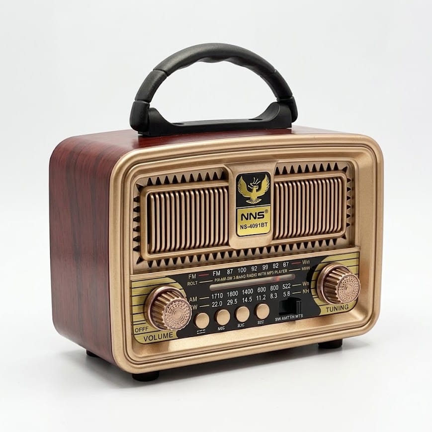 GLR NS-8091BT Nostaljik Görünümlü Bluetooth Radyo Hoparlör