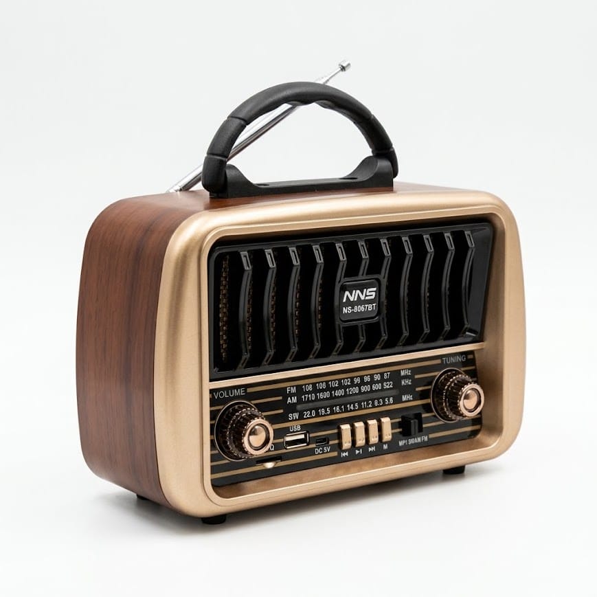 GLR NS-8067BT Nostaljik Görünümlü Bluetooth Radyo Hoparlör