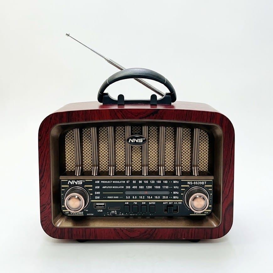 GLR NS-6639BT Nostaljik Görünümlü Bluetooth Radyo Hoparlör