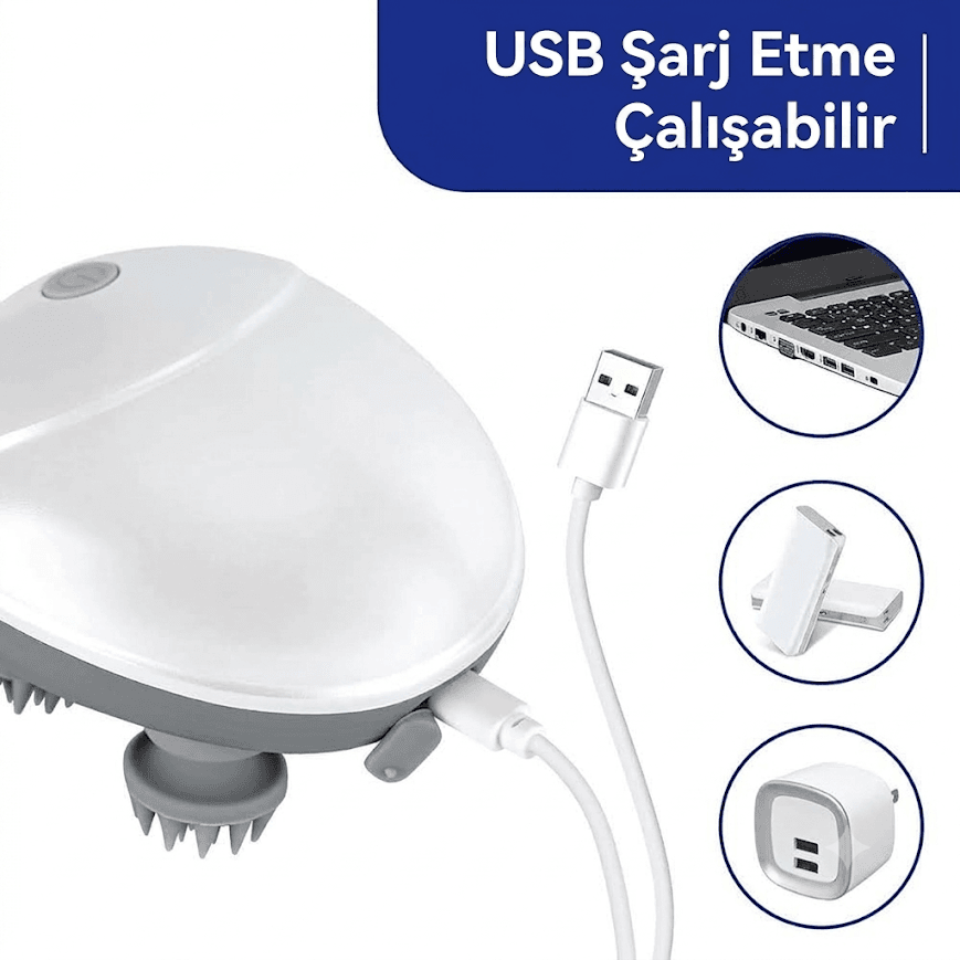 GLR OSK-701 Taşınabilir Ovmalı Kafa Masaj Aleti