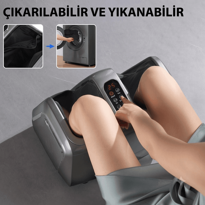 GLR ZL-16 Isıtmalı ve Yoğurmalı Bacak Ayak Masaj Aleti