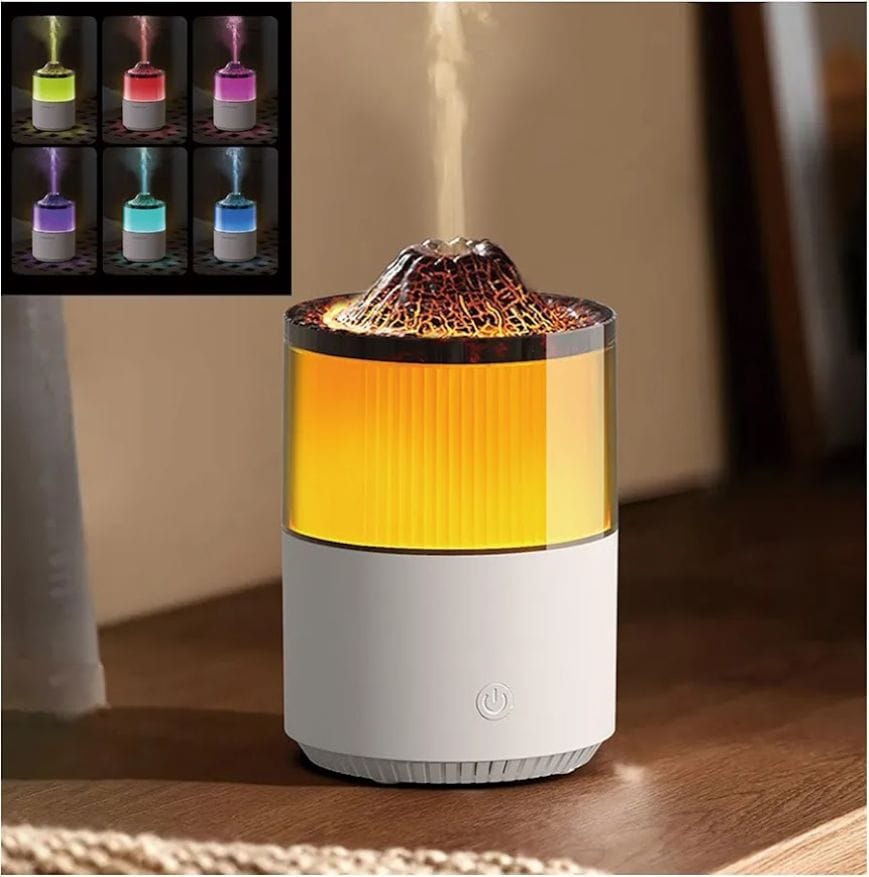GLR K19 Led Işıklı Volkanik Dağ Tasarımlı Aromaterapi Hava Nemlendirici