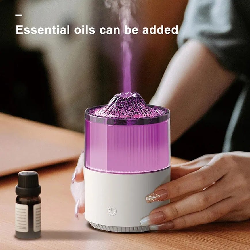 GLR K19 Led Işıklı Volkanik Dağ Tasarımlı Aromaterapi Hava Nemlendirici