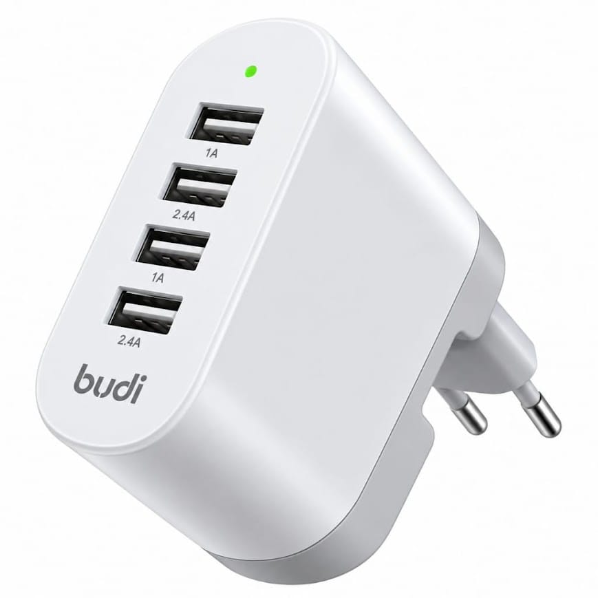 Budi M8J028E 4 Port USB Hızlı Şarj Adaptörü
