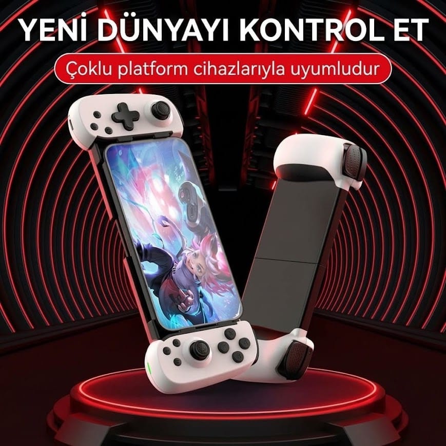 GLR BSP-D6 Şarjlı Taşınabilir Joystick Mobil Oyun Kontrol Kolu