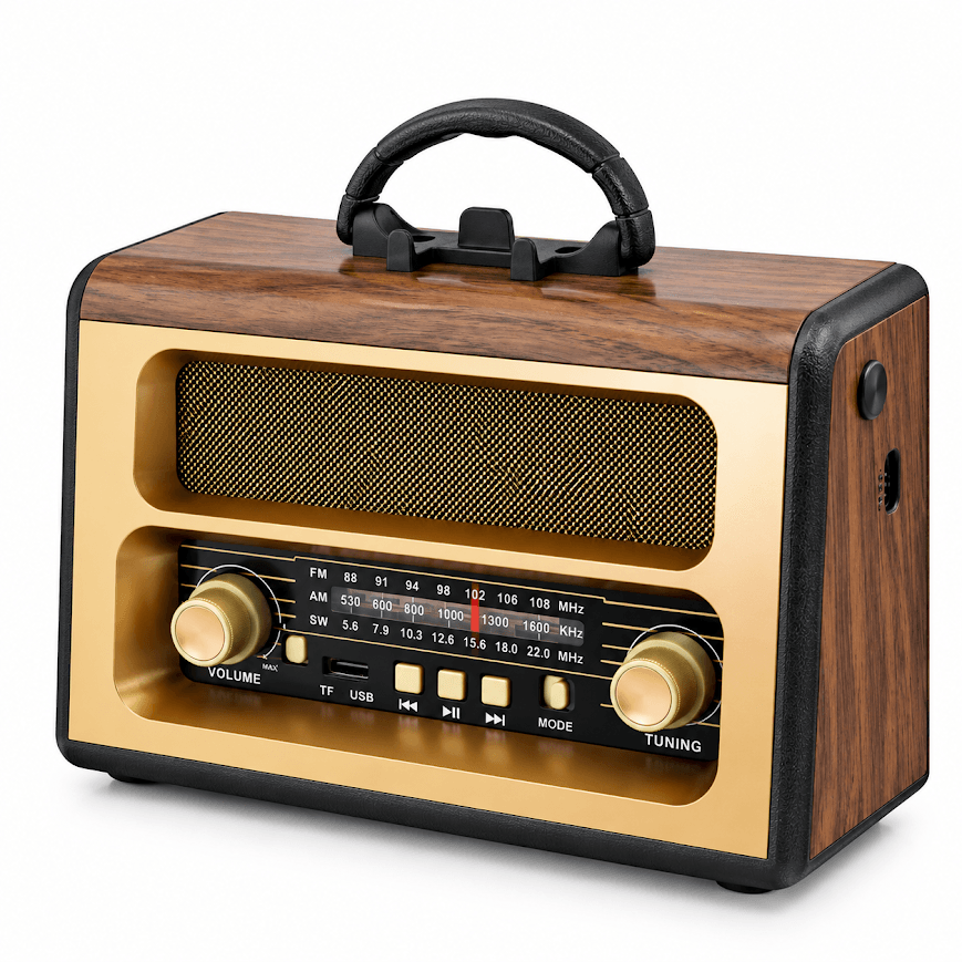 GLR RX-BT88 Nostaljik Görünümlü Bluetooth Radyo Hoparlör