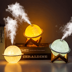GLR K25 3 Renk Led Işıklı Gezegen Tasarımlı Aromaterapi Hava Nemlendirici