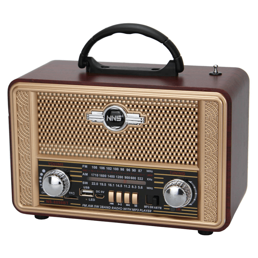 GLR NS-8098BT Nostaljik Görünümlü Bluetooth Radyo Hoparlör