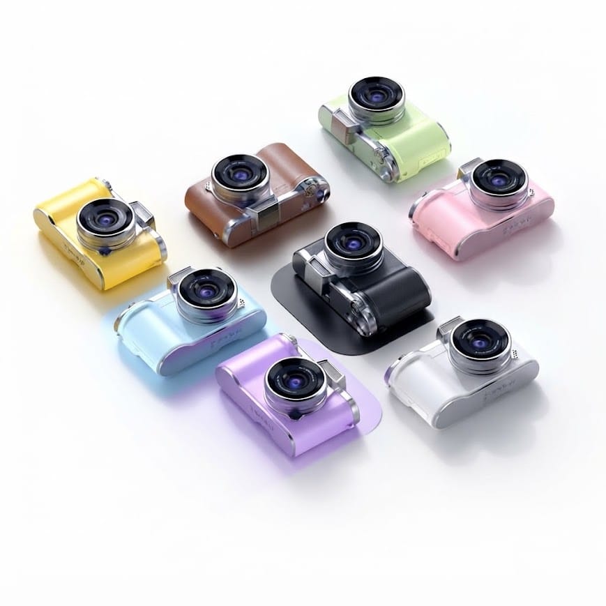 GLRTech LK-013 180 Derece Dönebilen Ekranlı 1080P Full HD Retro Fotoğraf Makinesi