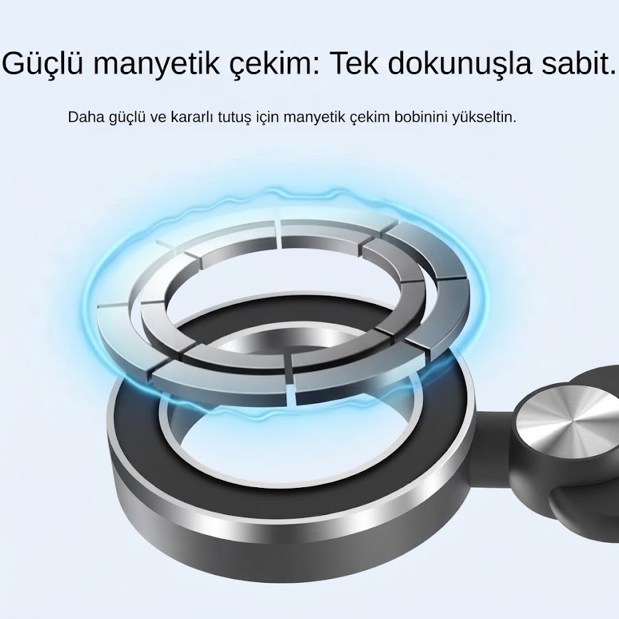 GLR RT-201 Manyetik Katlanabilir Göğüs Konsol Araç Telefon Tutucu