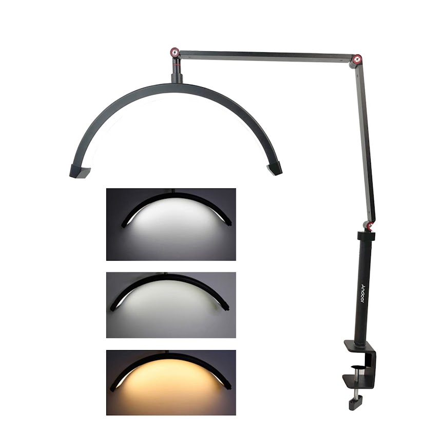 GLR HD-M3X Ayarlanabilir 3 Renk Kumandalı LED Masaüstü Işığı