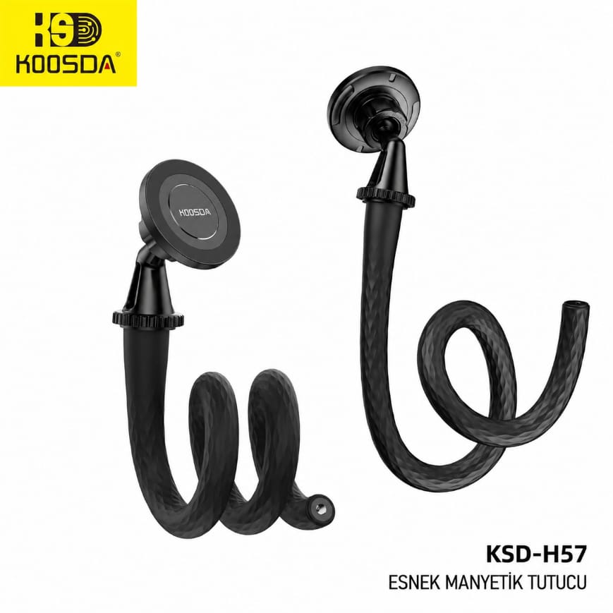 Koosda KSD-H57 Yılan Stil Esnek Bacaklı Fonksiyonel Magsafe Telefon Tutucu