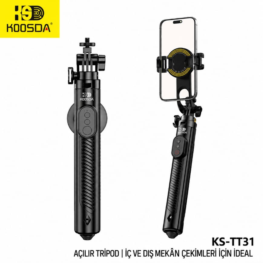 Koosda KS-TT31 1.6 M Magsafe Uyumlu Pop-Up Mekanizmalı Tripod