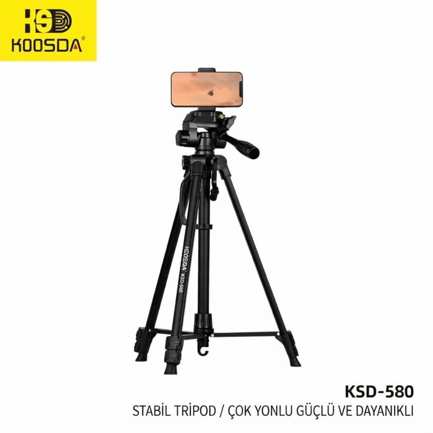 Koosda KSD-580 1.1 M Kumandalı Profesyonel Tripod