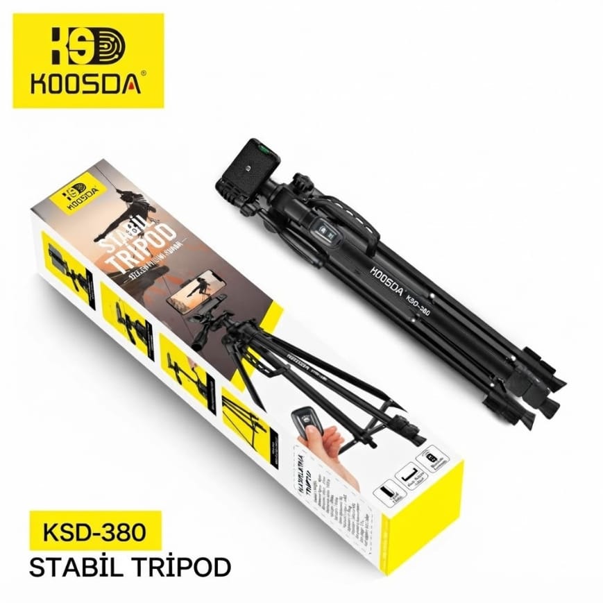 Koosda KSD-380 1.4 M Kumandalı Profesyonel Tripod