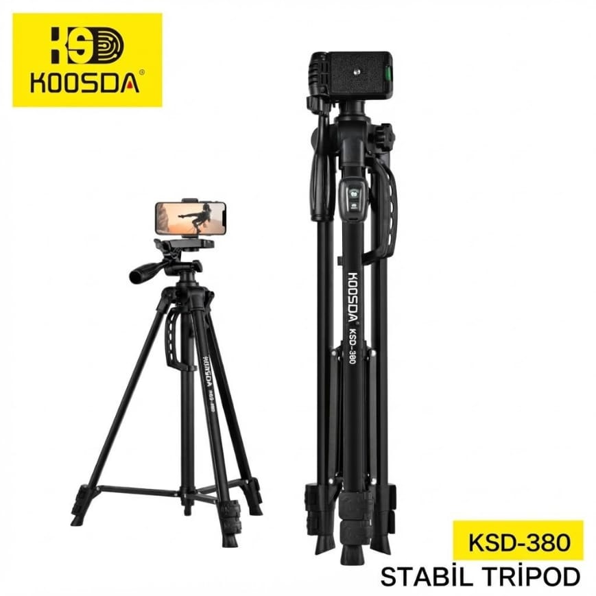 Koosda KSD-380 1.4 M Kumandalı Profesyonel Tripod