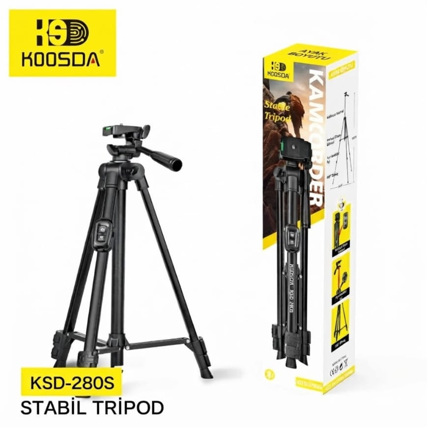 Koosda KSD-280S 1.3 M Kumandalı Profesyonel Tripod